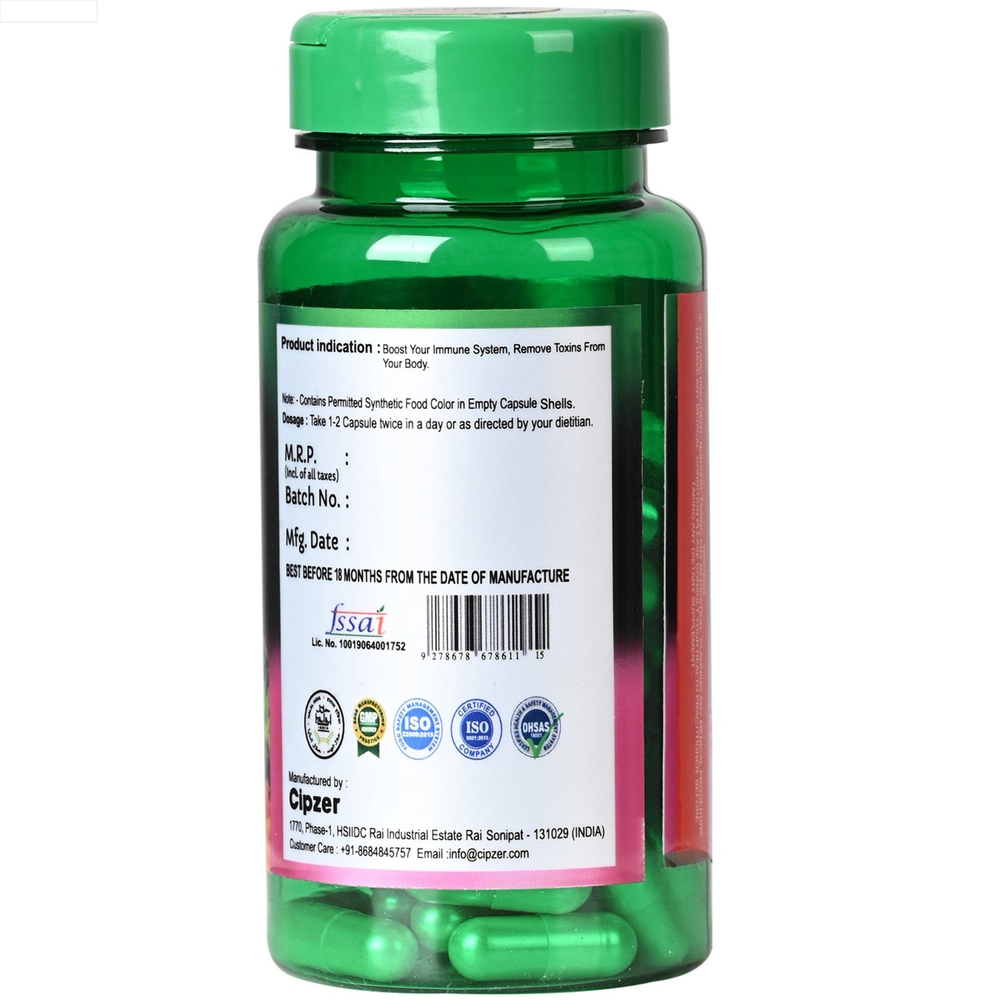 Cipzer Neutraceuticals Juice Capsule - 60 Capsules
