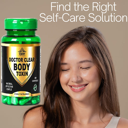Cipzer Doctor Clear Body Toxin 60 Capsules | Natural Detox, Liver Cleanse, Digestion & Immunity Support