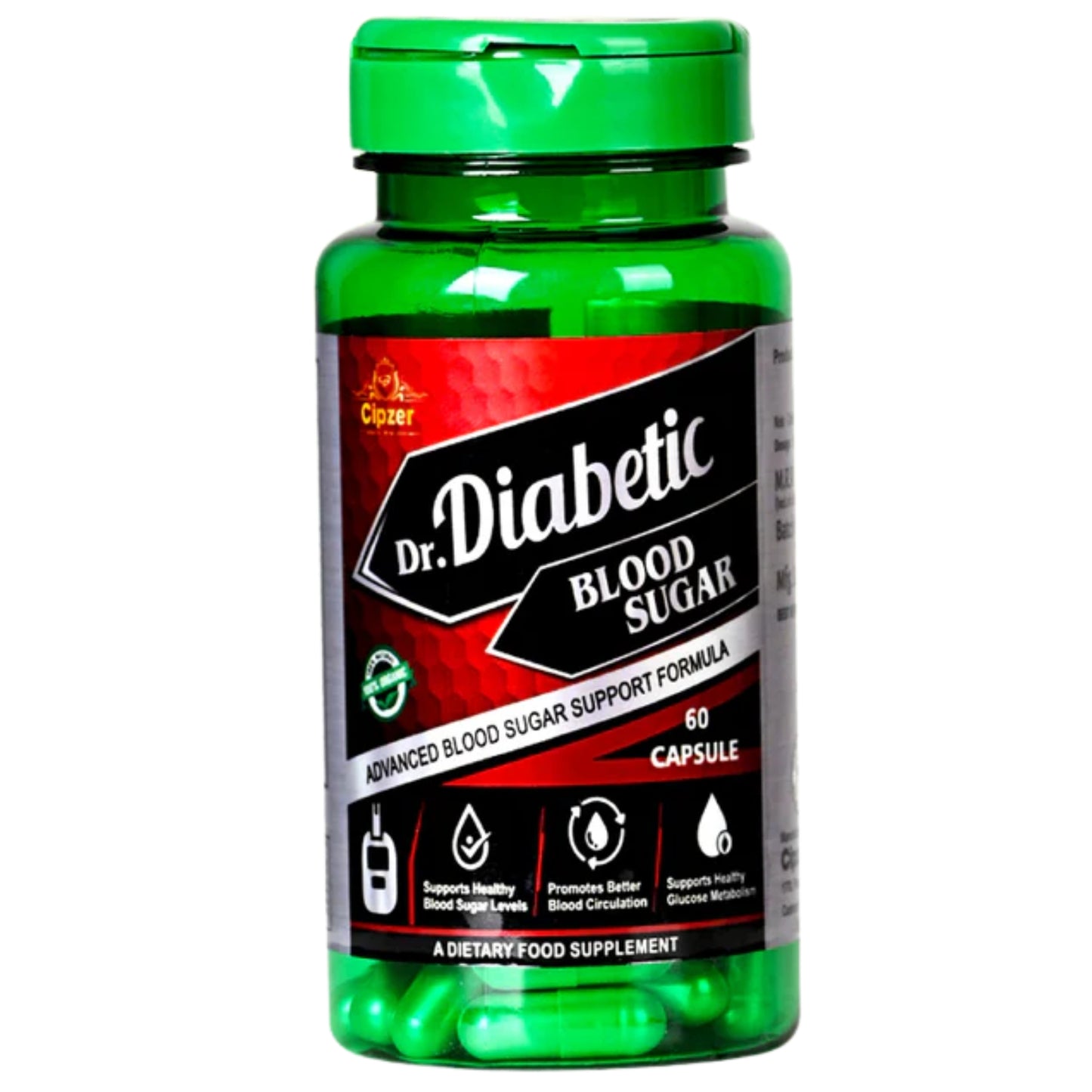 Cipzer Dr. Diabetic Blood Sugar Capsule - 60 Capsules