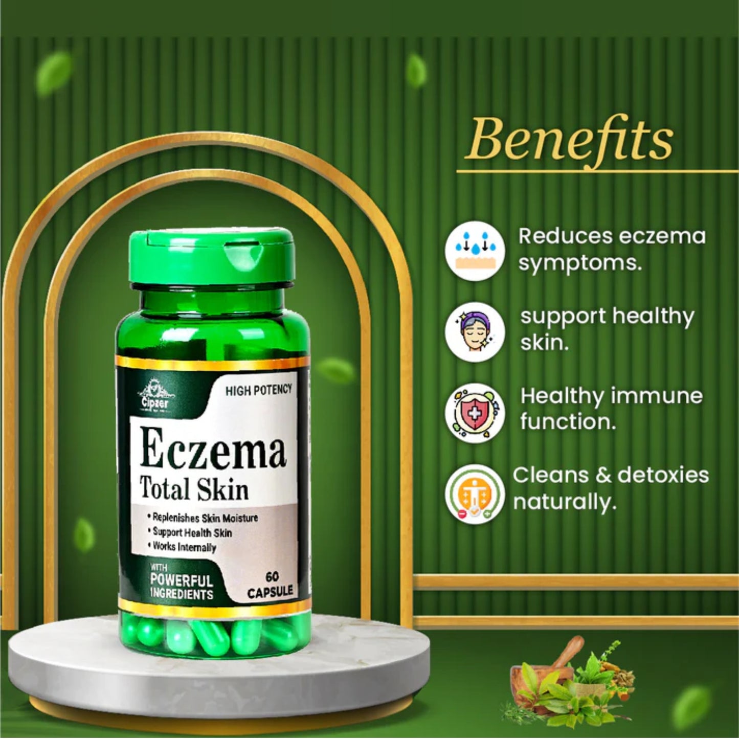 Cipzer Eczema Total Skin Capsule - 60 Capsule