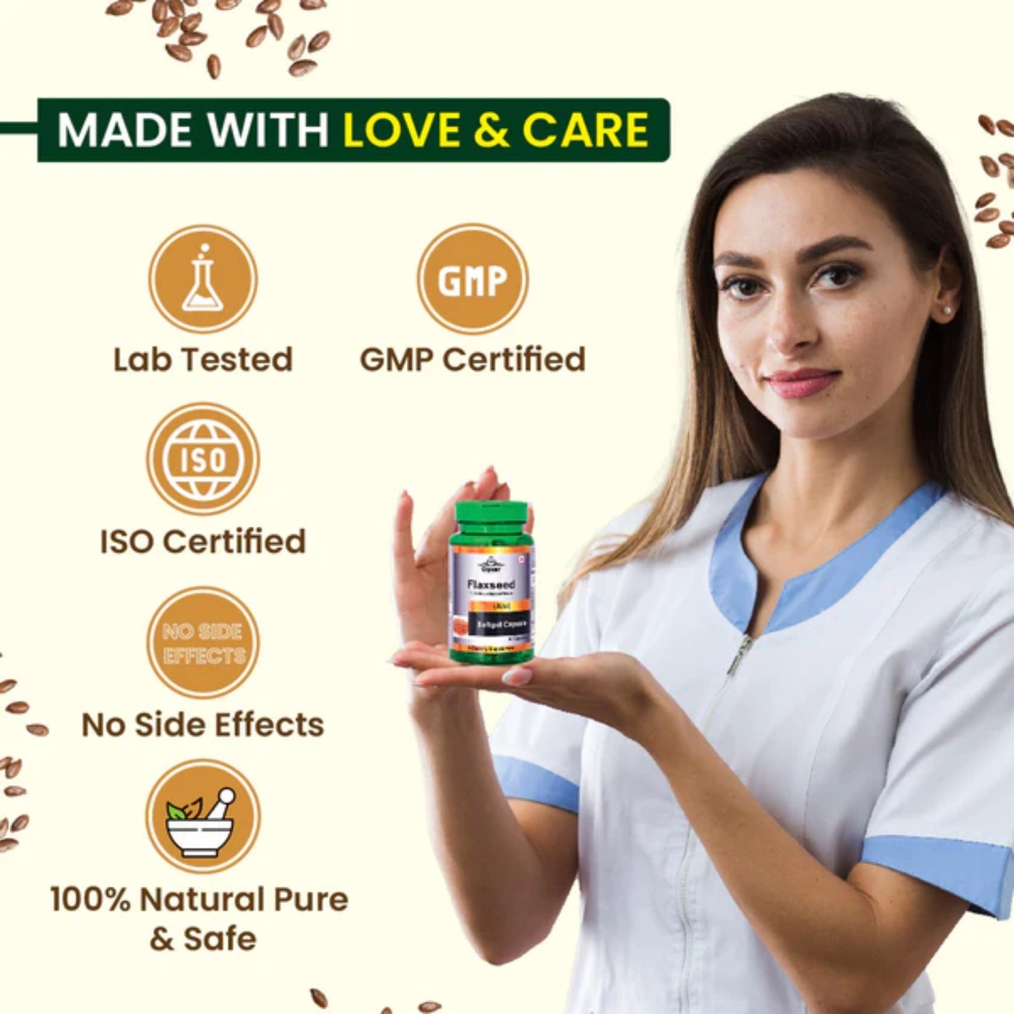 Cipzer Flaxseed Softgel Capsule
