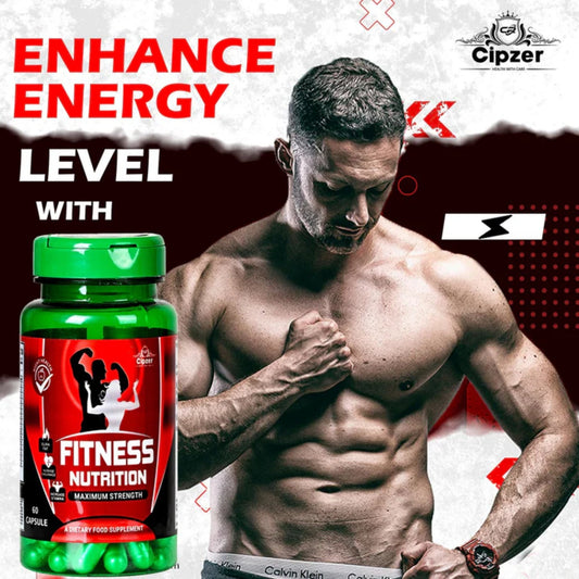 Cipzer Fitness Nutrition 60 Capsules | Herbal Energy, Stamina, Muscle Strength & Overall Wellness Support