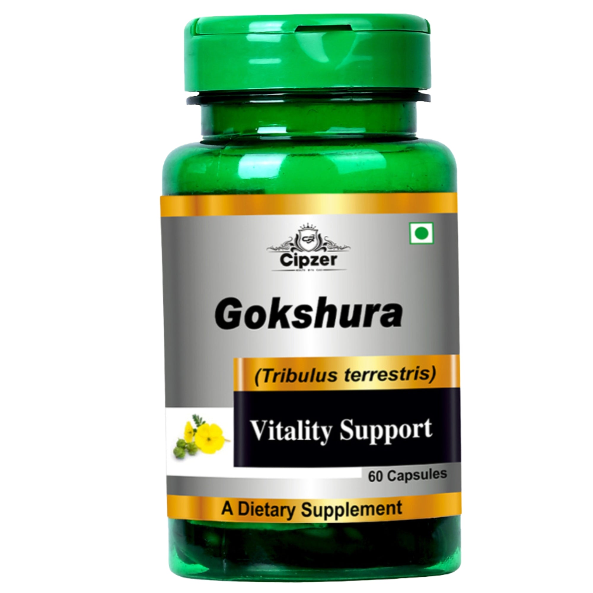 Cipzer Gokshura Capsule for Strength, Stamina & Vitality - 30 Capsules