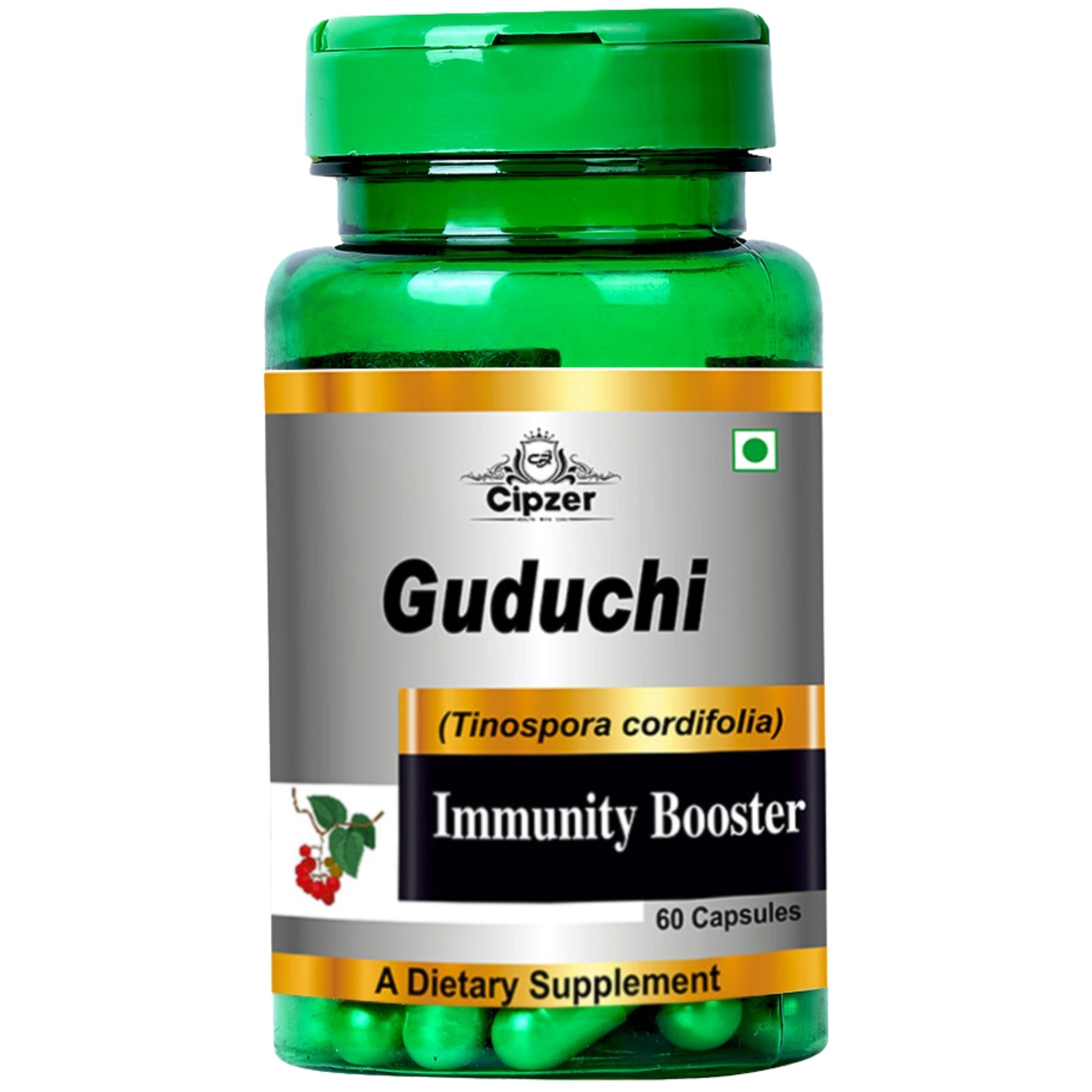 Cipzer Guduchi Capsule | Improves Digestion, Supports Liver Health & Boosts Immunity Naturally - 30 Capsules