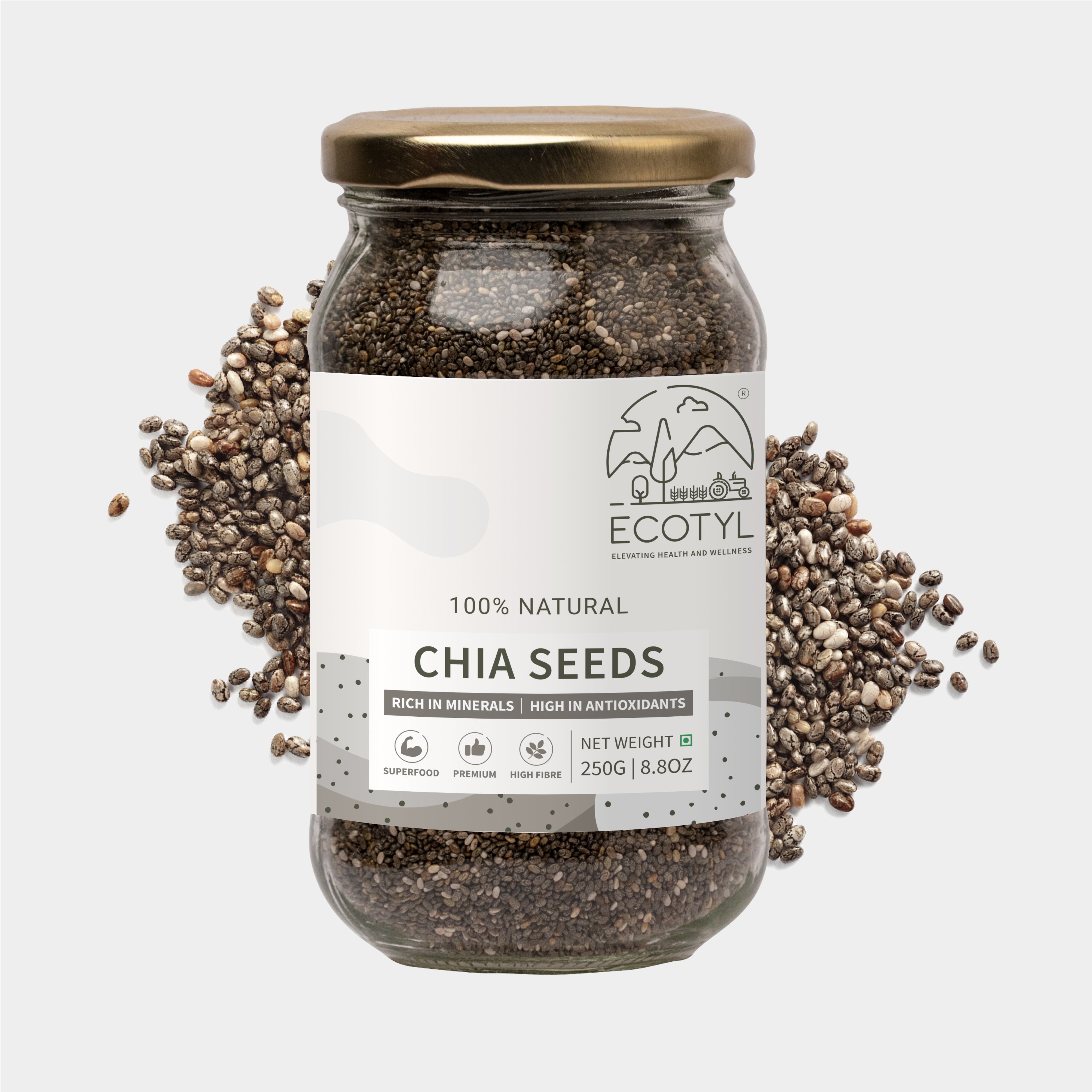 Ecotyl Chia Seeds - 250gm