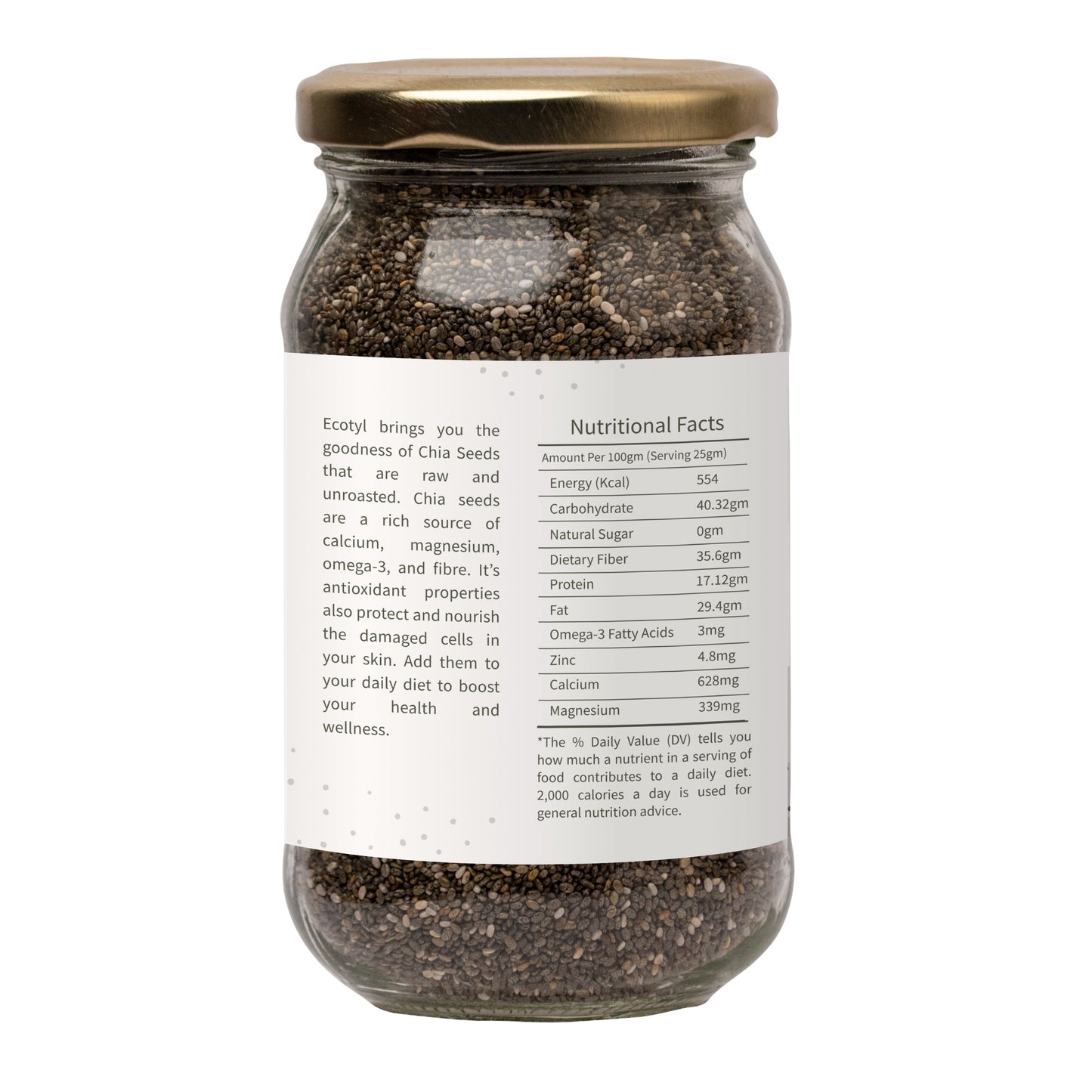 Ecotyl Chia Seeds - 250gm