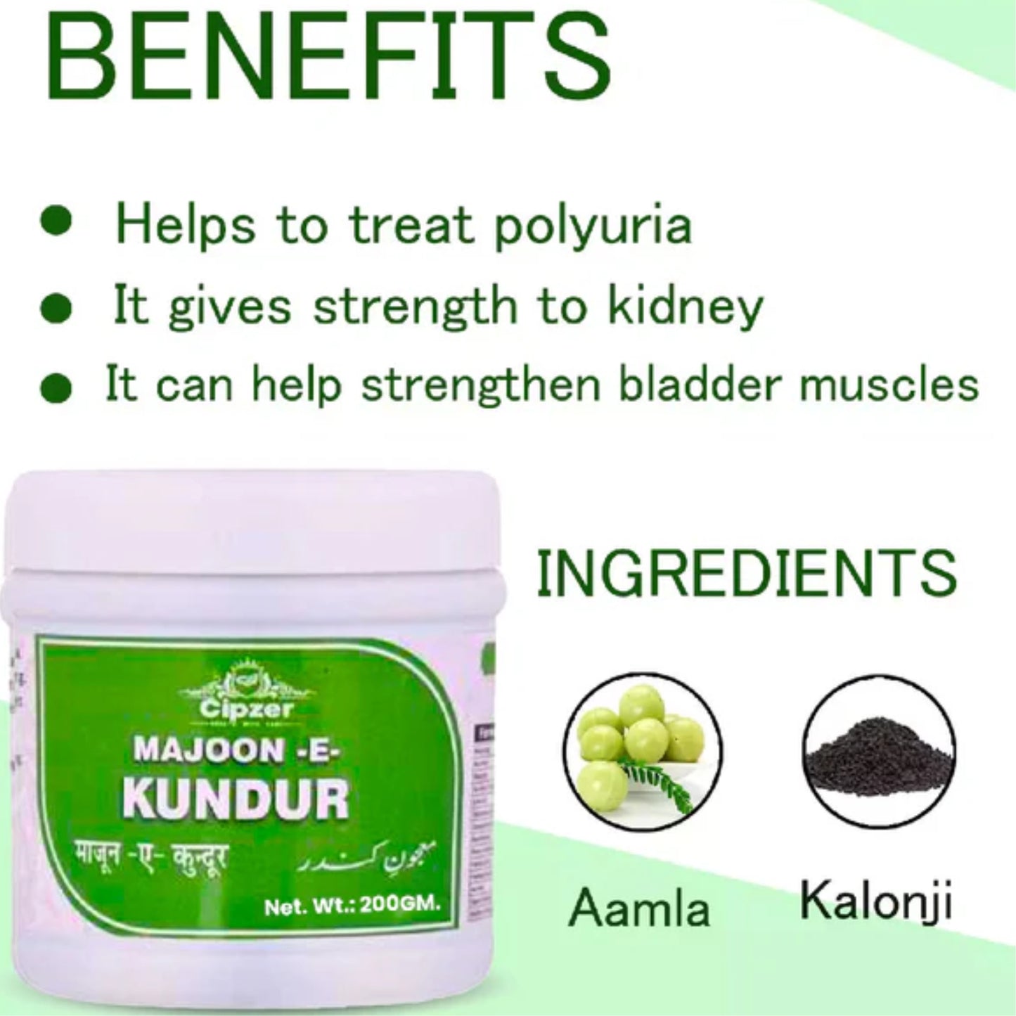 Cipzer Majoon-E-Kundur - 200gm | Herbal Tonic for Kidney, Gallbladder, Memory, Nerves & Digestion