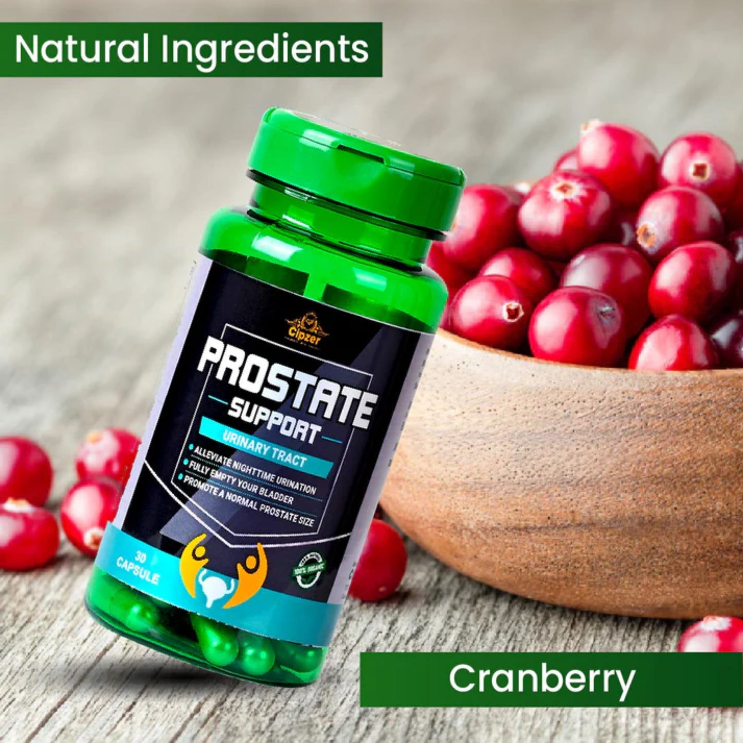 Cipzer Prostate Support Urinary Tract Capsule - 30 Capsules