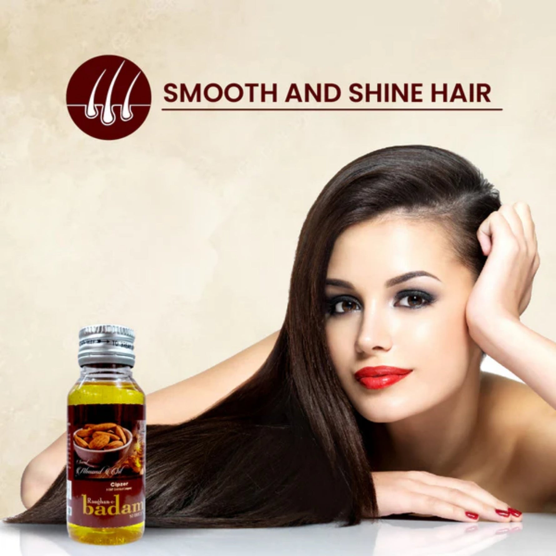 Cipzer Raughan-e-Badam Shireen 50ML | Pure Almond Oil for Memory, Heart, Skin, Hair & Digestion