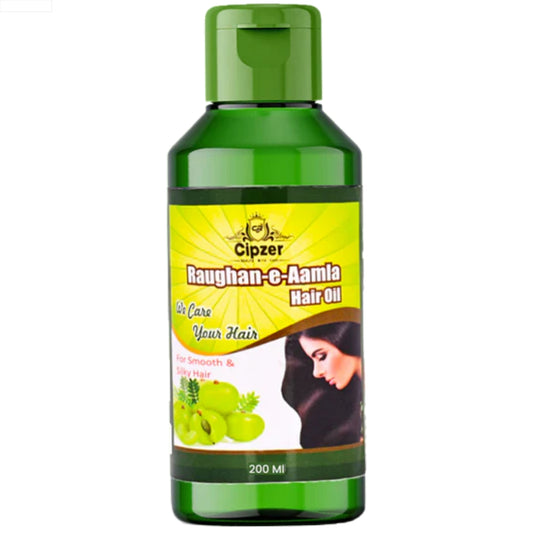 Cipzer Raughan-e-Aamla Hair Oil - 200ml | Herbal Hair Oil for Growth, Dandruff, Hair Fall, Grey Hair & Scalp Care