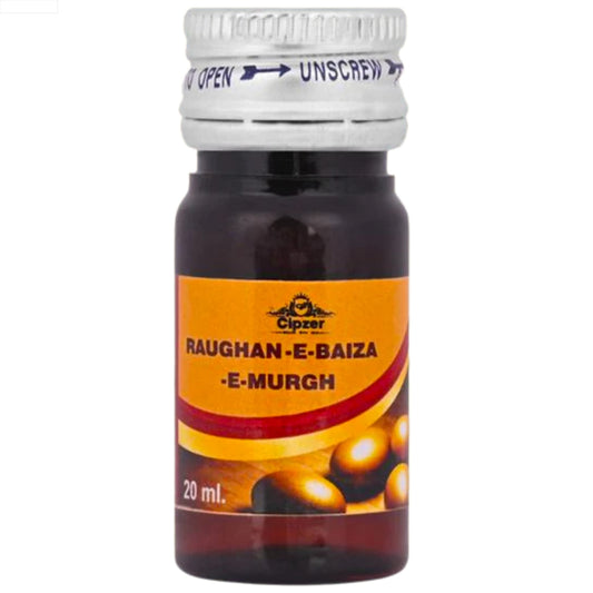 Cipzer Raughan-e-Baiza-E-Murgh - 20ml | Herbal Egg Oil for Hair Growth, Skin Nourishment & Scalp Health