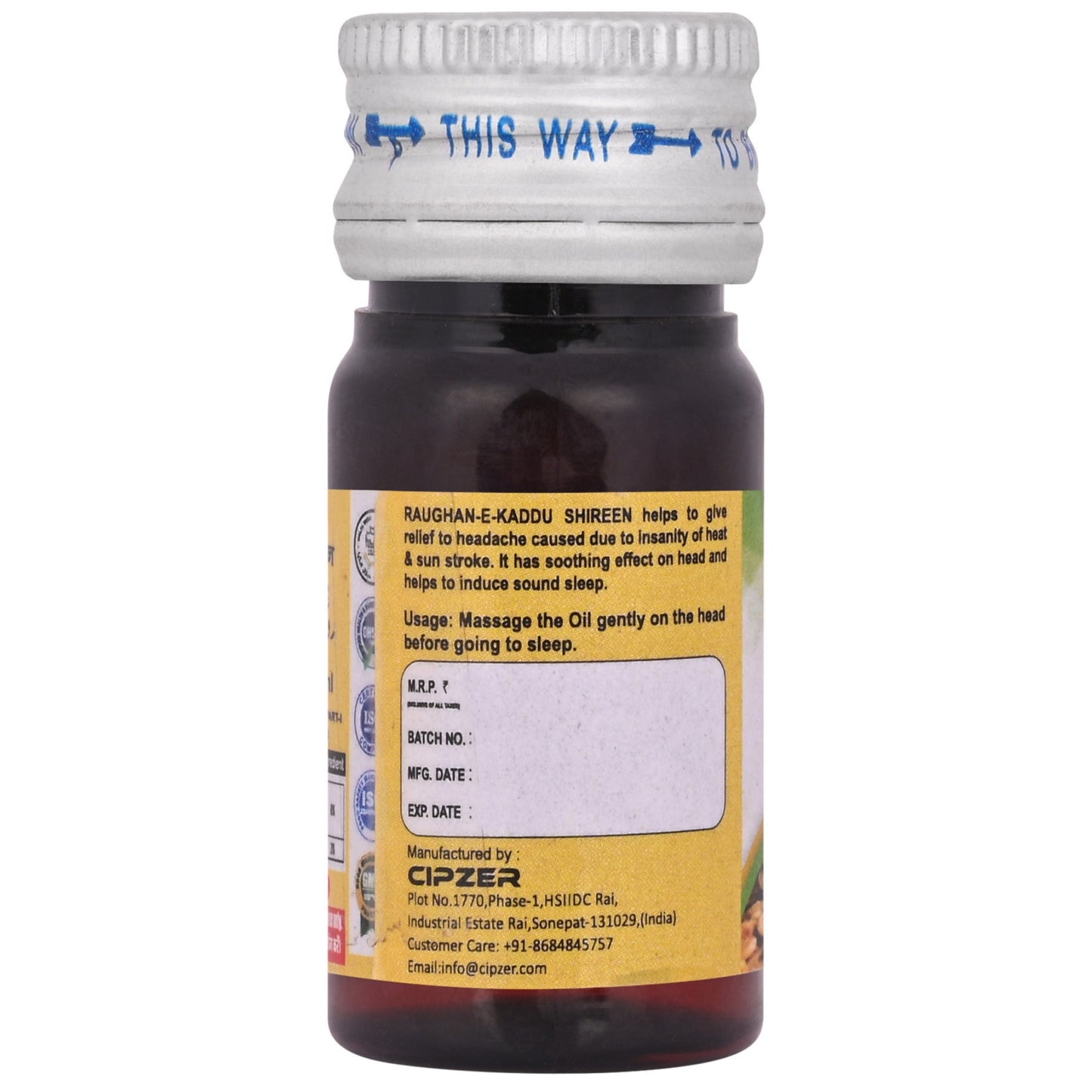 Cipzer Raughan-E-Kaddu Shireen, 20 ml