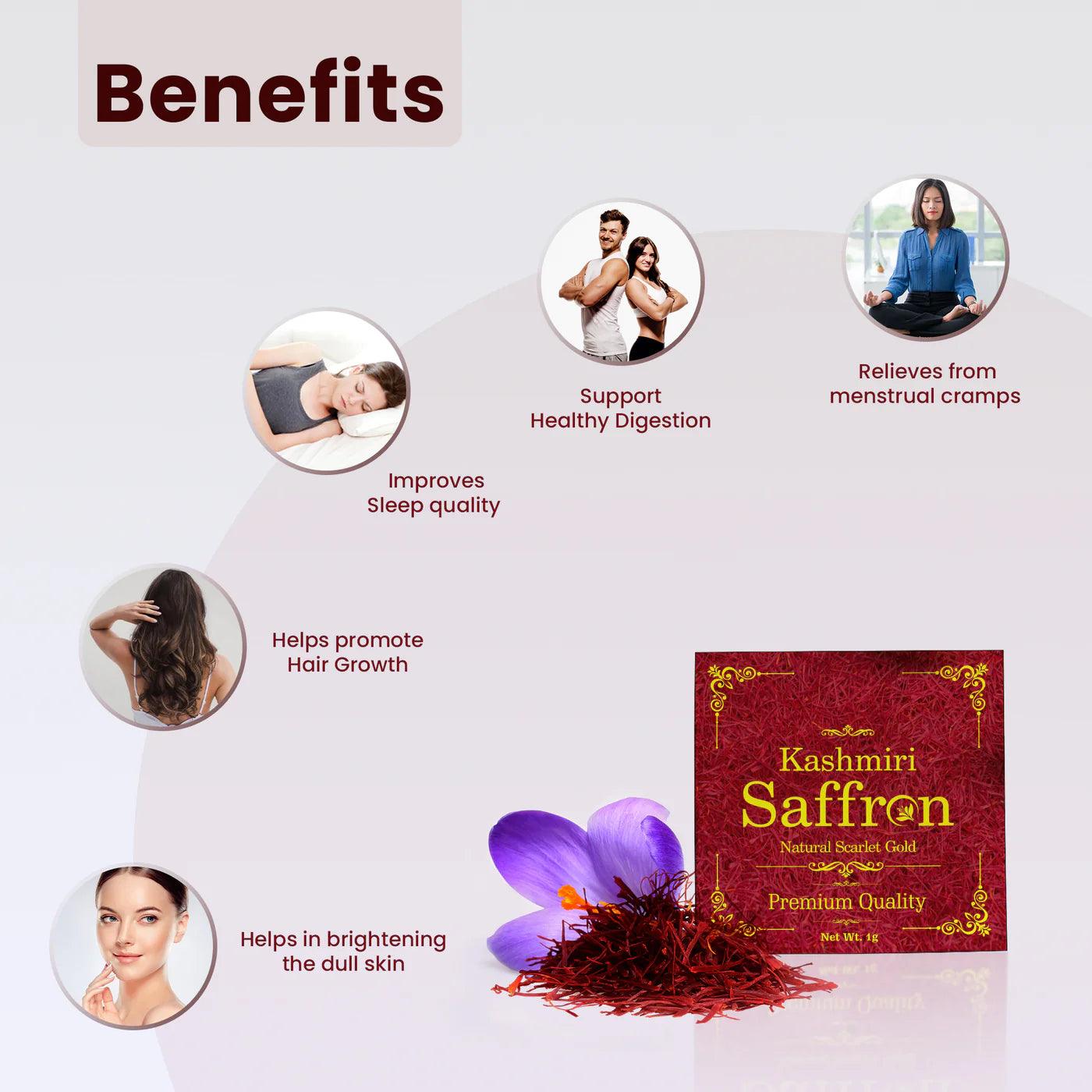 Vedapure Pure Ayurvedic A++Grade Kashmiri Saffron/Kashmiri Kesar 1 GM