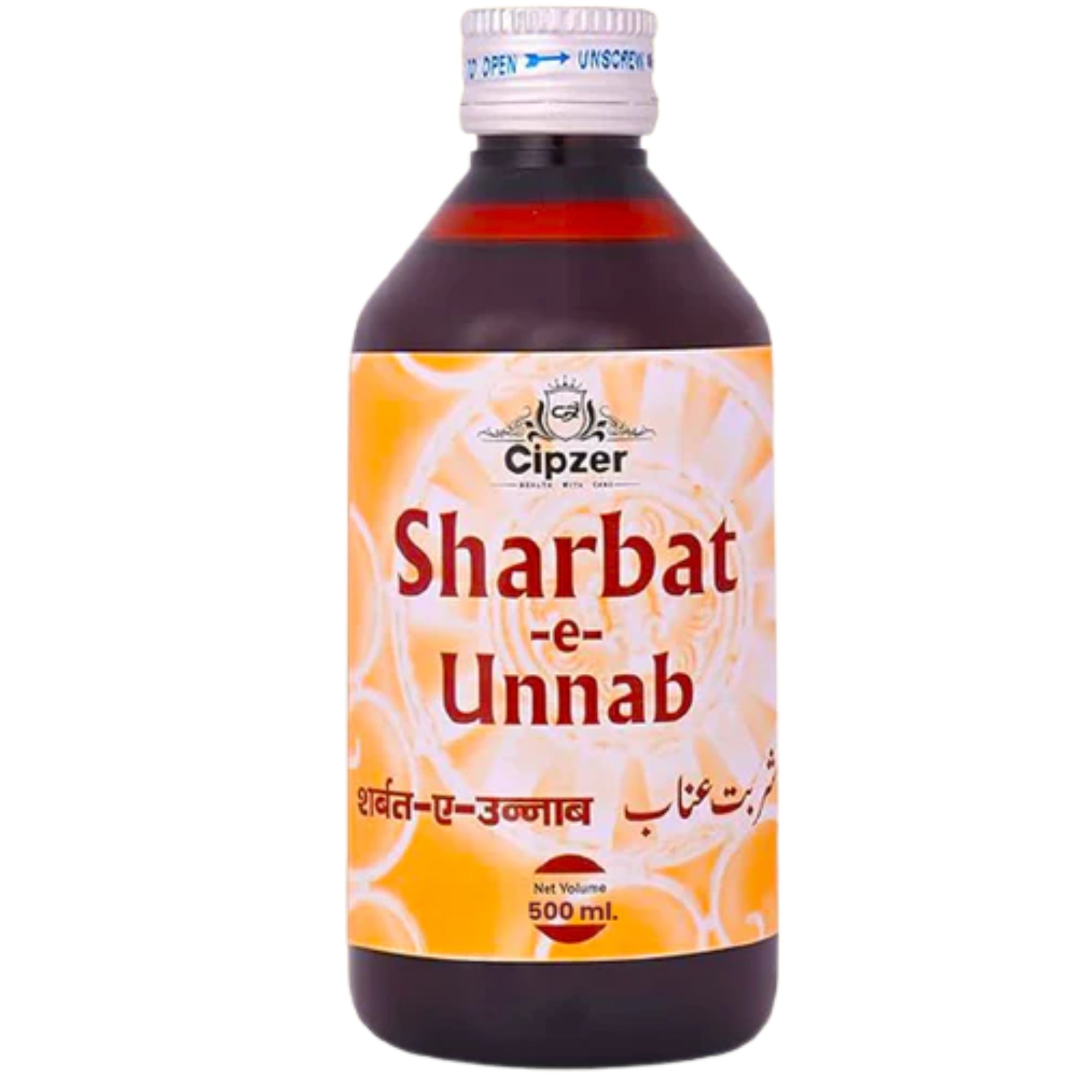 Cipzer Sharbat-E-Unnab 500 ML | Herbal Remedy for Cough, Cold, Flu, Throat & Blood Purification