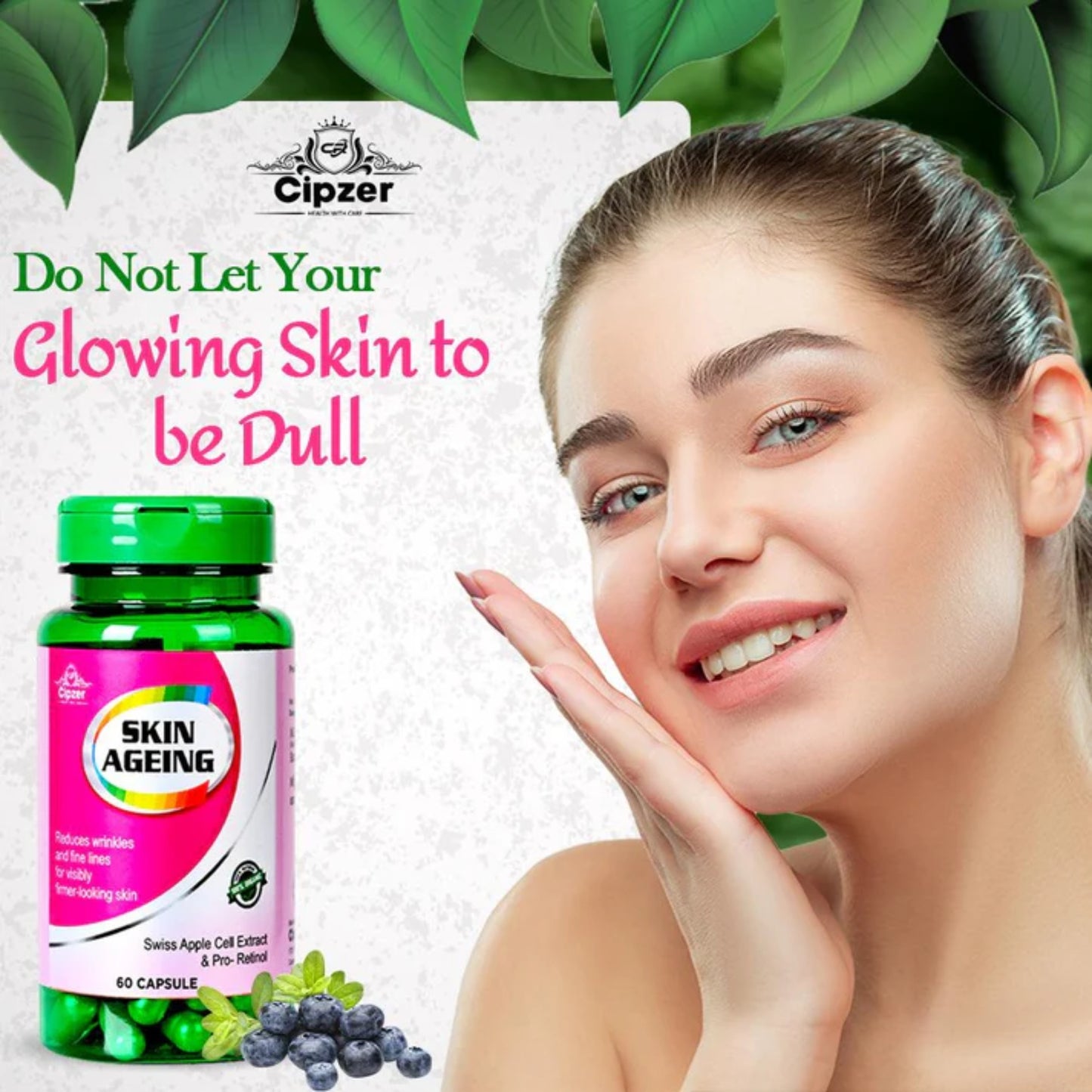 Cipzer Skin Ageing Capsule - 60 Capsules