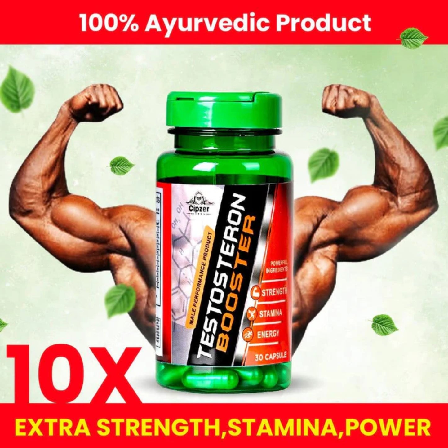 Cipzer Testosterone Booster Capsule - 30 Capsules