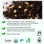 Radhikas Fine Teas Capricorn Earl Grey Tea - Zodiac Collection Master Planner Blend - 50gm