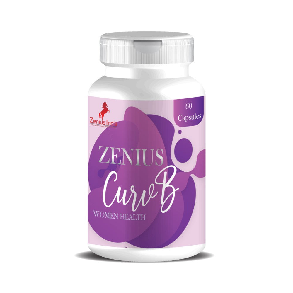 Zenius Curv B Capsule for Women's Helps To Reduce heavy Breast Size - 60 Capsules