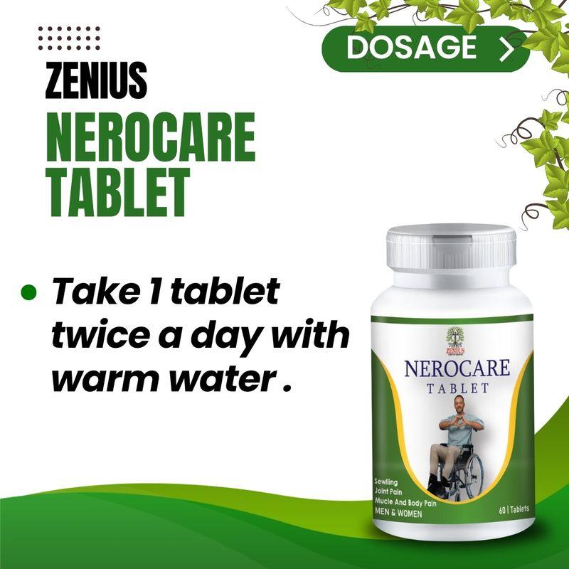 Zenius Nerocare Tablet - Ayurvedic Supplement for Brain Health, Nerve Support, and Cognitive Wellnes