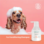 Cerafa Fur Conditioning Shampoo for Dogs & Cats | Herbal Pet Coat Cleansing & Conditioning | 99% Natural Ingredients | 200 ml