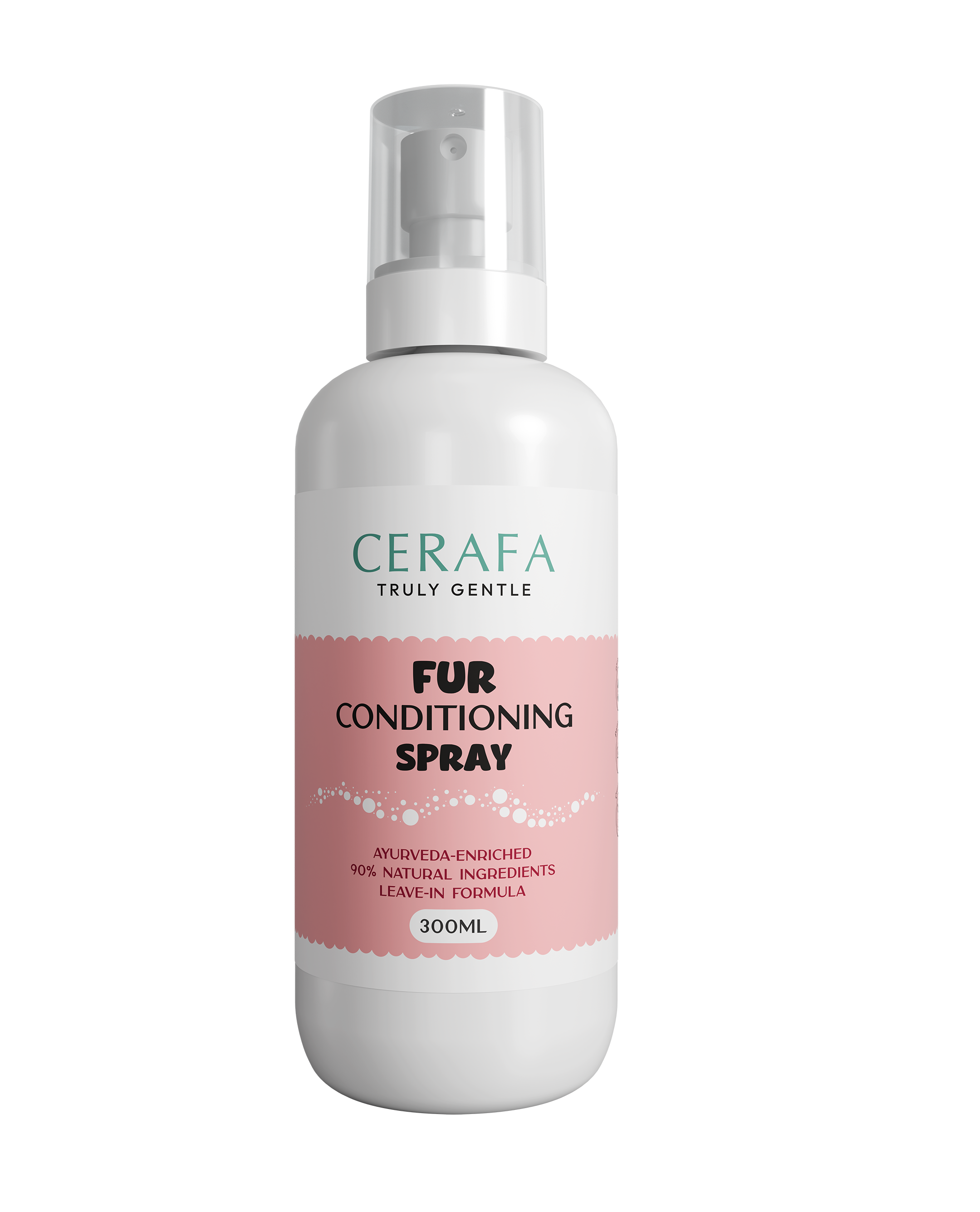 Cerafa Fur Conditioning Spray for Pets | Leave-On Detangling & Coat Smoothing Spray | Helps Reduce Tangles & Enhance Shine