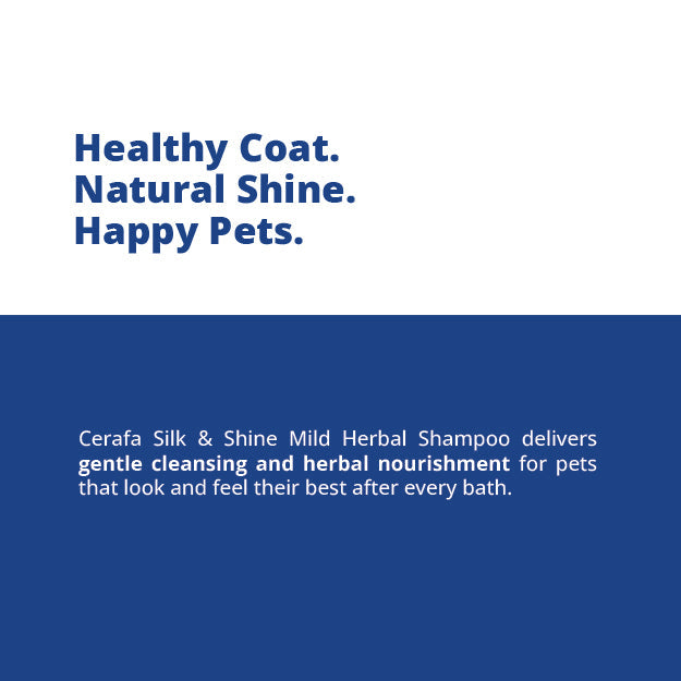Cerafa Truly Gentle Silk & Shine Mild Herbal Shampoo for Pets – 250 ml