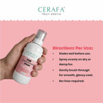 Cerafa Fur Conditioning Spray for Pets | Leave-On Detangling & Coat Smoothing Spray | Helps Reduce Tangles & Enhance Shine