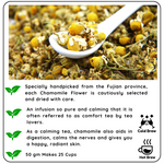 Radhikas Fine Teas Calming Chamomile Flower Decaf Tisane (50g)