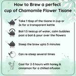 Radhikas Fine Teas Calming Chamomile Flower Decaf Tisane (50g)