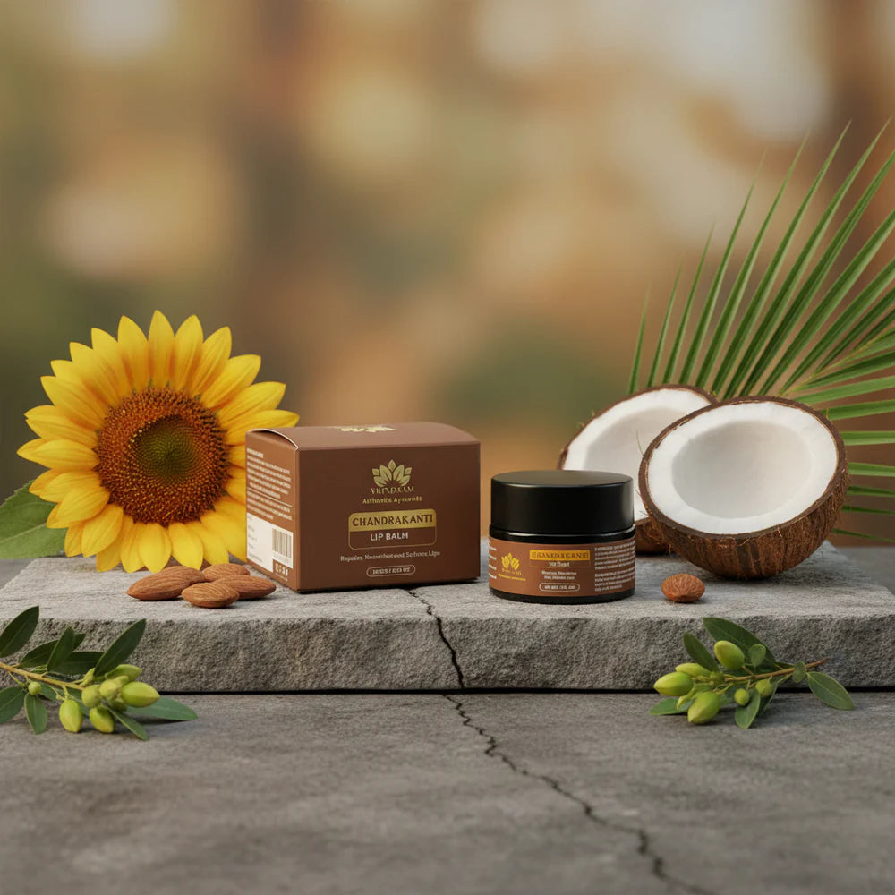 Vrindaam Chandrakanti Lip Balm - 10gm