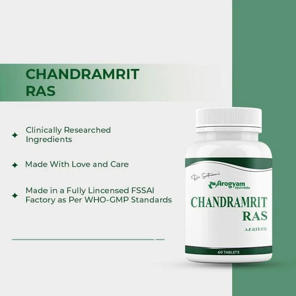 Dr. Satnam's Arogyam Ayurveda Chandramrit Ras Tablet (60 Each)