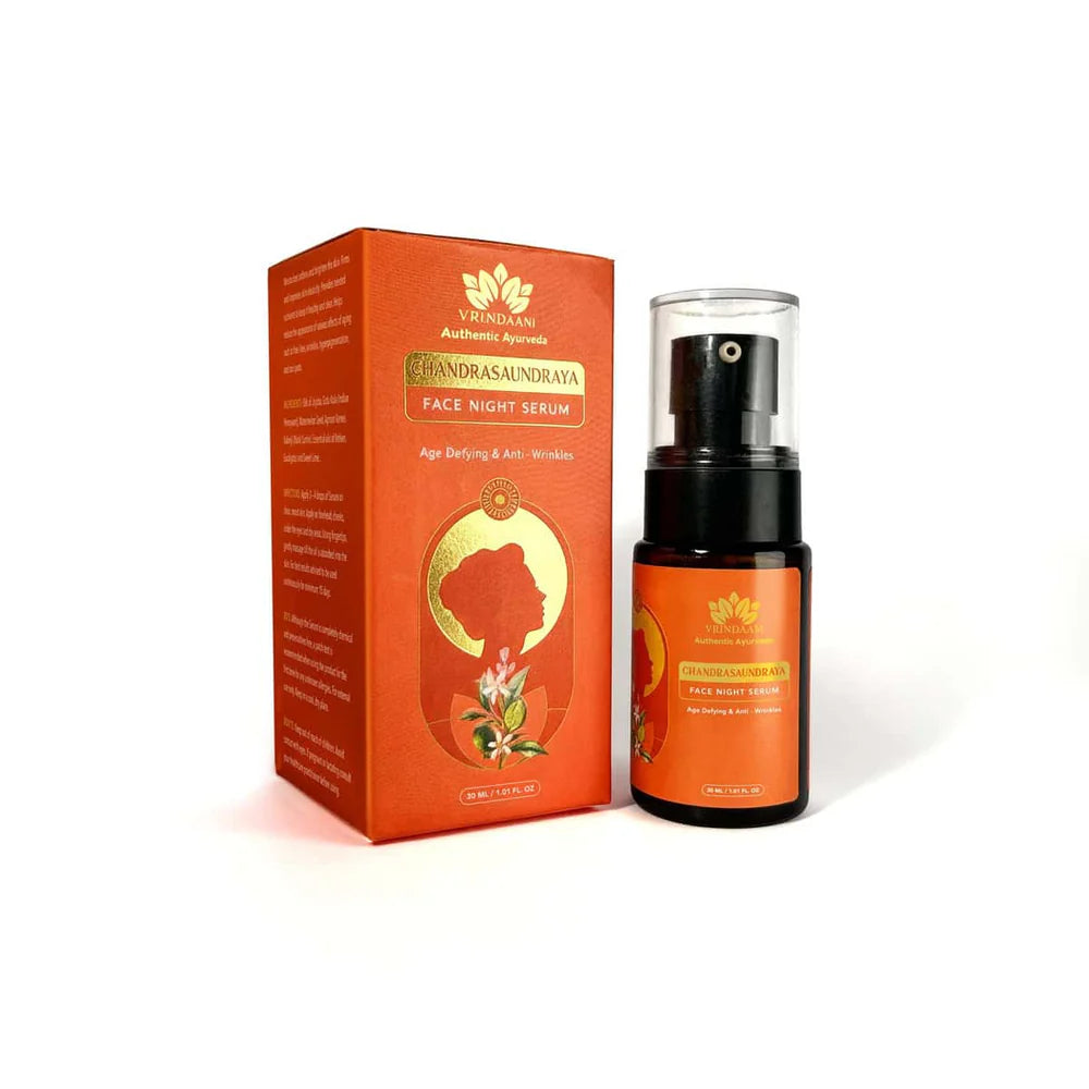 Vrindaam Chandrasaundraya Age Defying & Anti - Wrinkles Night Serum - 30ml (Copy)