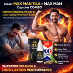 Cipzer Max Man Tila 15ml + Max Man 10 Capsules Combo | Ultimate Stamina, Power & Long-Lasting Performance Booster | Men Vitality & Energy Support Formula