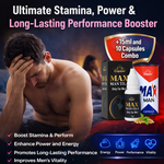 Cipzer Max Man Tila 15ml + Max Man 10 Capsules Combo | Ultimate Stamina, Power & Long-Lasting Performance Booster | Men Vitality & Energy Support Formula