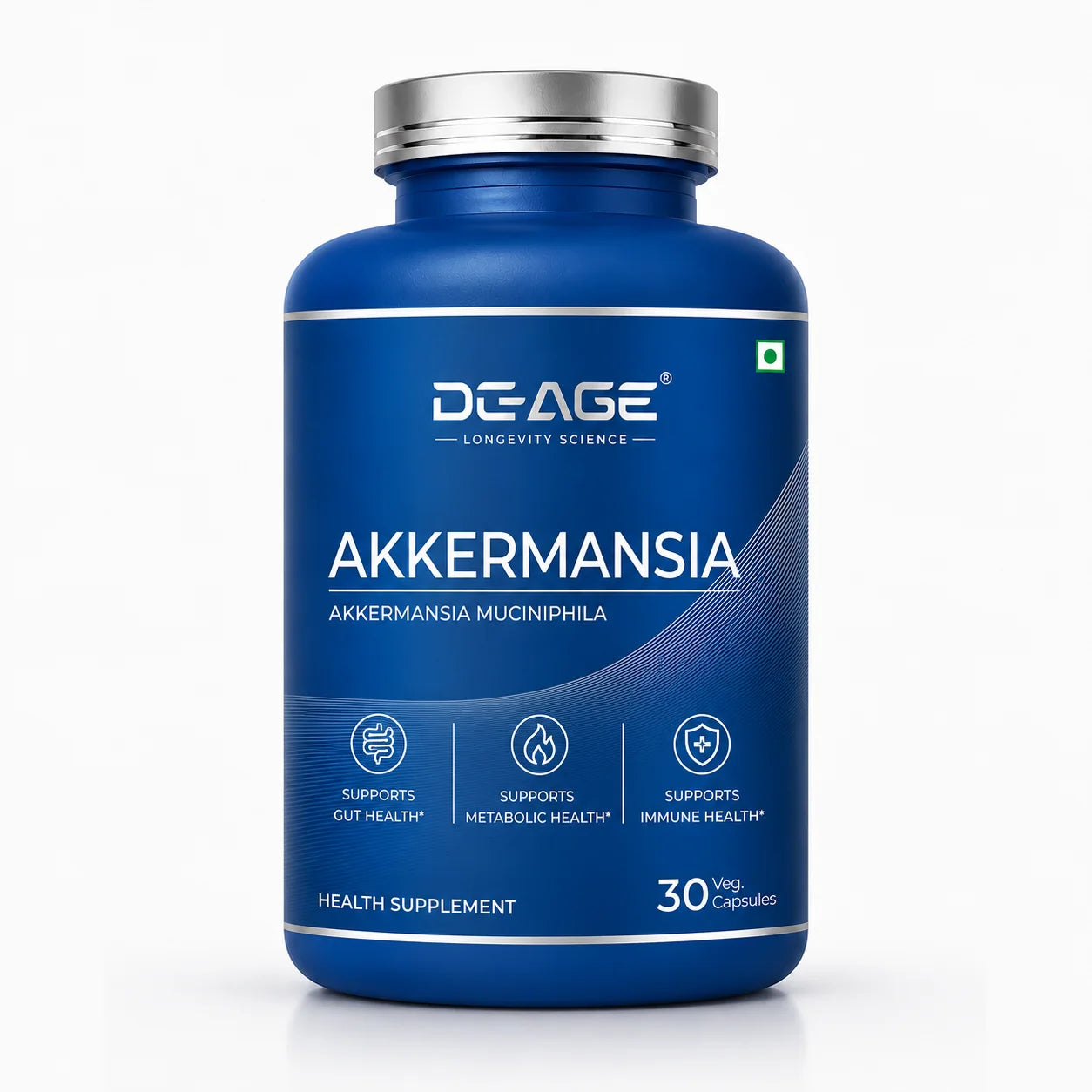 De-Age Akkermansia AH39 30 Capsules | Gut Health & Healthy Aging Support Supplement