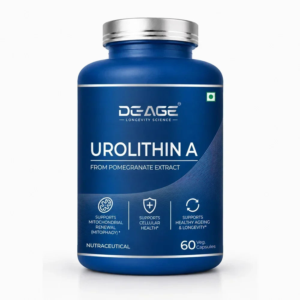 De-Age Urolithin A 60 Capsules | Mitochondrial & Cellular Health Support Supplement