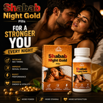 Cipzer Shabab Night Gold 10 Pills | Herbal Sex Wellness Formula for Men | Supports Sex Drive, Timing, Stamina, Power, Extra Performance | Ayurvedic Vitality Booster for Strength, Energy, Intimacy & Long Lasting Confidence for Men