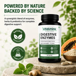Vitalmins Digestive Enzymes Capsules for Optimal Digestive Health, Nutrient Absorption & Bloating Relief – 60 Capsules