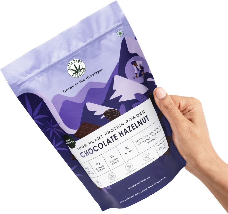 India Hemp Organics Hemp Protein Powder - Chocolate Hazelnut