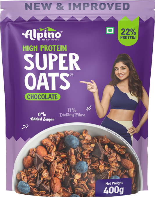 Alpino High Protein Super Oats Chocolate, 400 gm