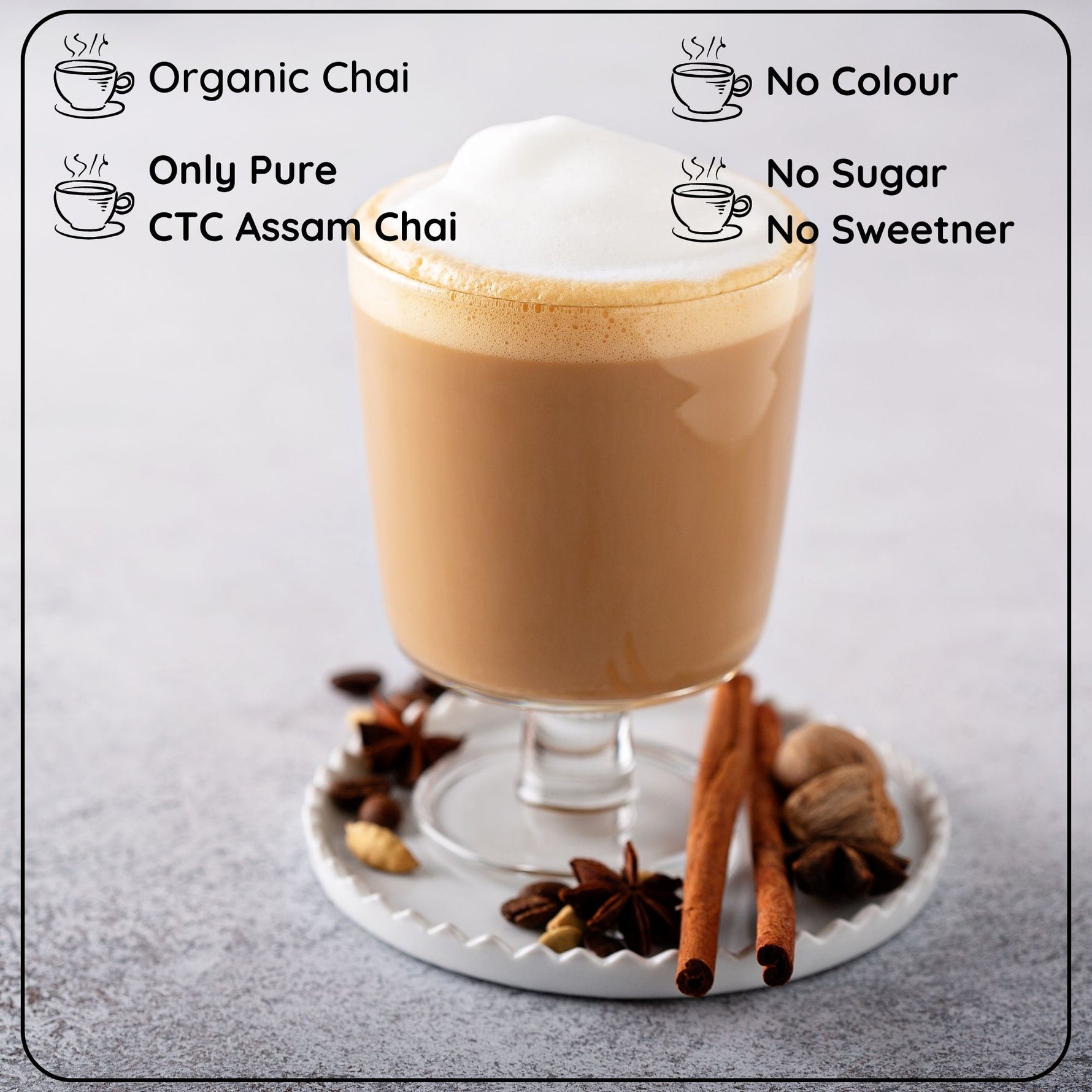Radhikas Fine Teas Organic Christmas Chai - 100gm