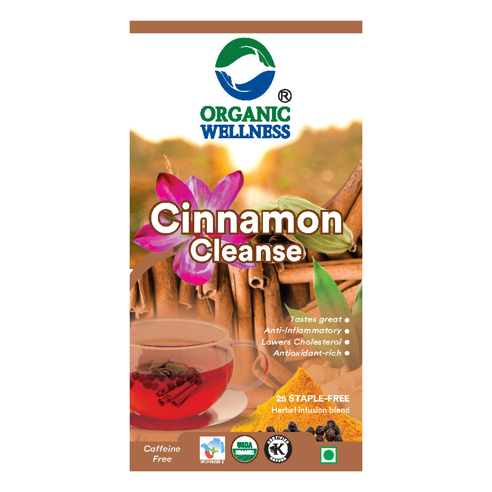 Organic Wellness Cinnamon Cleanse Teabags -  25 Teabags