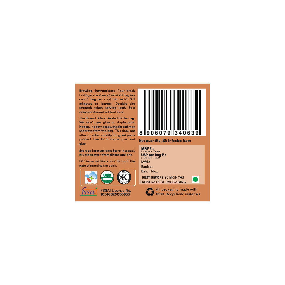 Organic Wellness Cinnamon Cleanse Teabags -  25 Teabags