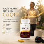 Vitaone CoQ10 + Selenium Capsules for Energy & Heart Health Capsules (30s) | For Cellular Energy, Cardiovascular & Antioxidant Support