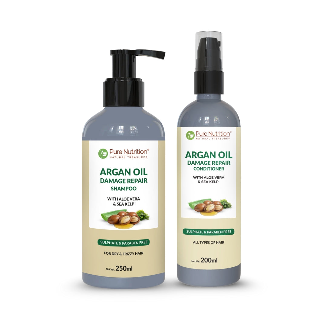 Pure Nutrition Argan Oil Damage Repair Conditioner – 200ml | Smooth & Nourish | For Dry & Damaged Hair