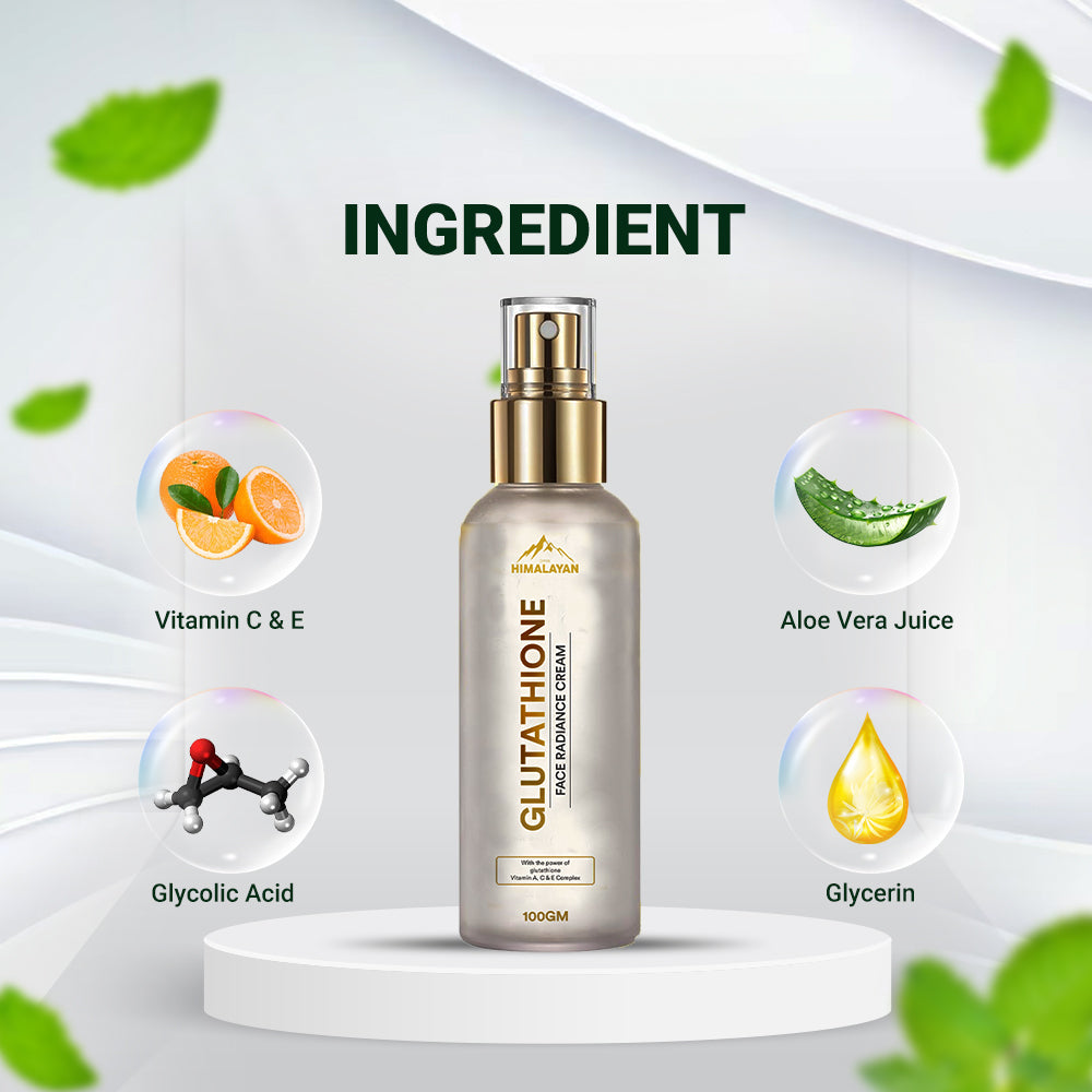 Divya Himalayan Glutathione Face Radiance Cream, 100 GM, With Natural Ingredients, Non-Greasy Formula
