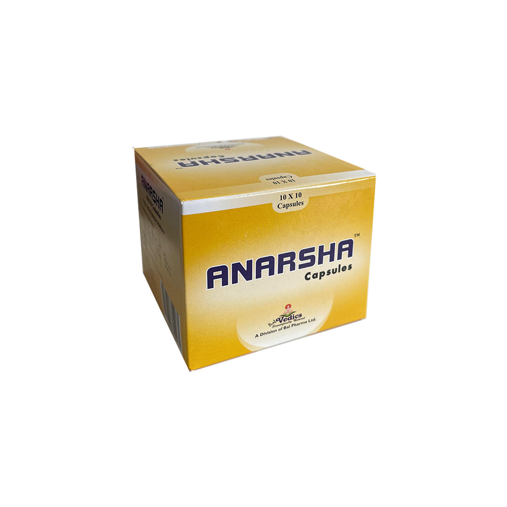 Lifezen ANARSHA (Eases the Harshness of Piles) 100 capsules | Ayurvedic Ingredients, Fast Relief From Pain, Bleeding, Constipation, Piles Fissure, Digestion, Antibacterial Properties