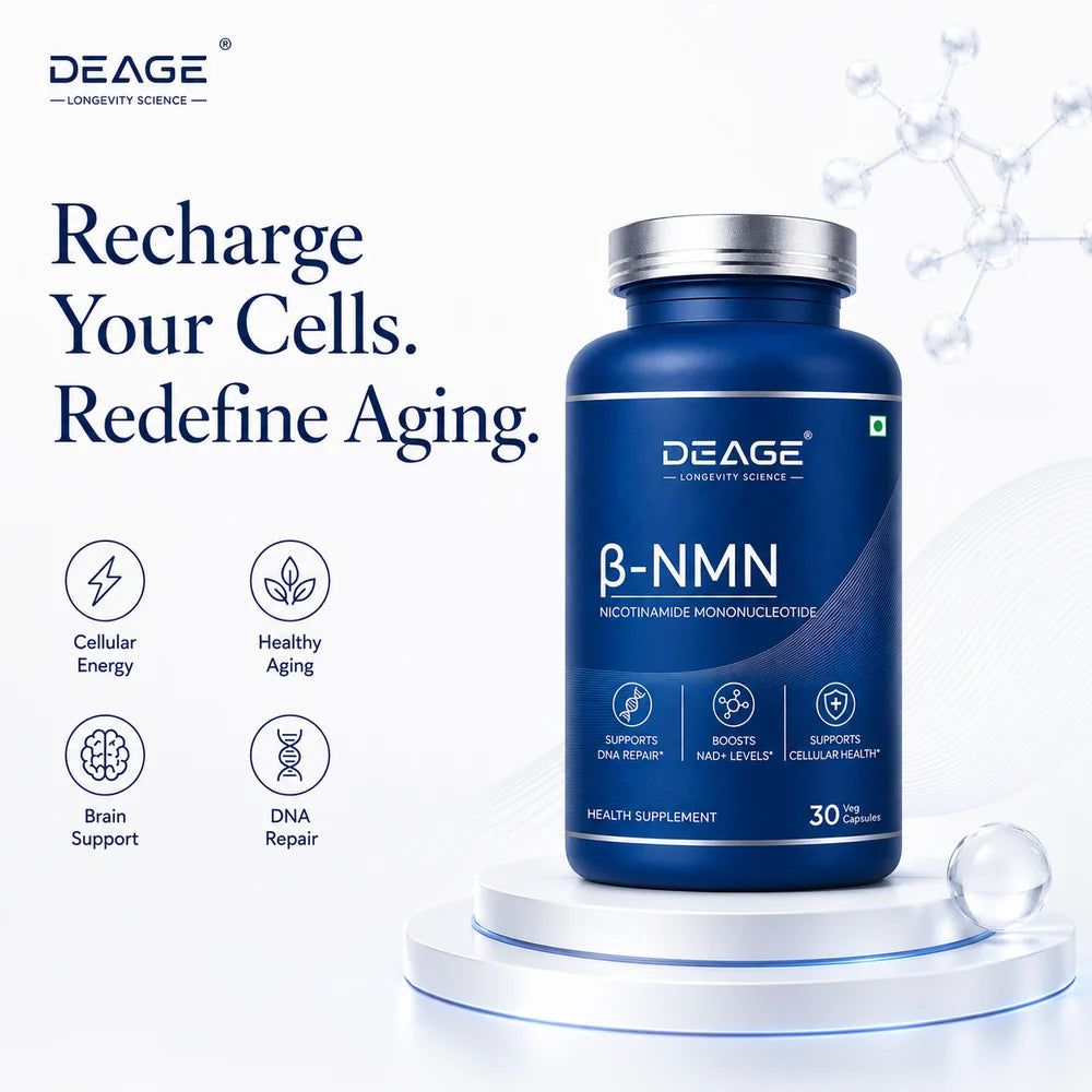 De-Age Beta NMN 60 Capsules | Cellular Energy & Healthy Aging Support Supplement