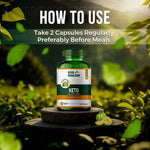 Divya Himalayan Keto Tablets for Weight Management Natural & Advanced Fat Burner Supplement 800 MG, 60 Tablets 