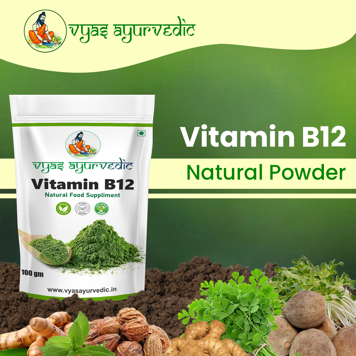 Vyas Ayurvedic Vitamin B12 Natural Powder